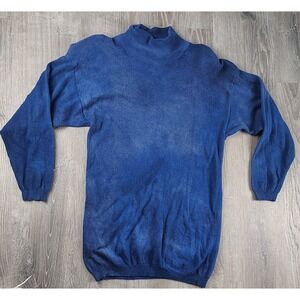 Workshop L Lambswool Rabbit Hair Sweater Mock Neck Project Undershirt DISCOLORED